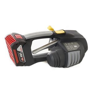 Outil manuel à batterie Messersi MB620 pour feuillard PET et PP 12-16 mm (1/2" à 5/8") avec batterie et chargeur