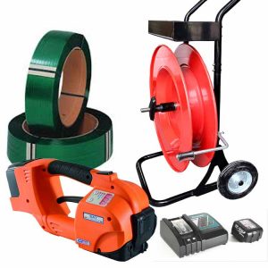 Ensemble cercleuse sur batterie GT-ONE 10-16 mm pour feuillard PET