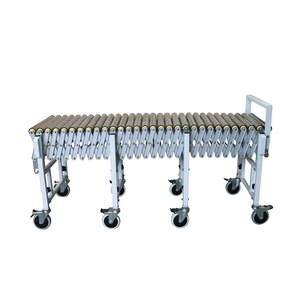 Convoyeur à rouleaux extensible en acier inoxydable